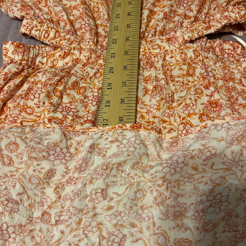 Floral Orange Maxi Dress - Picture 7 of 8
